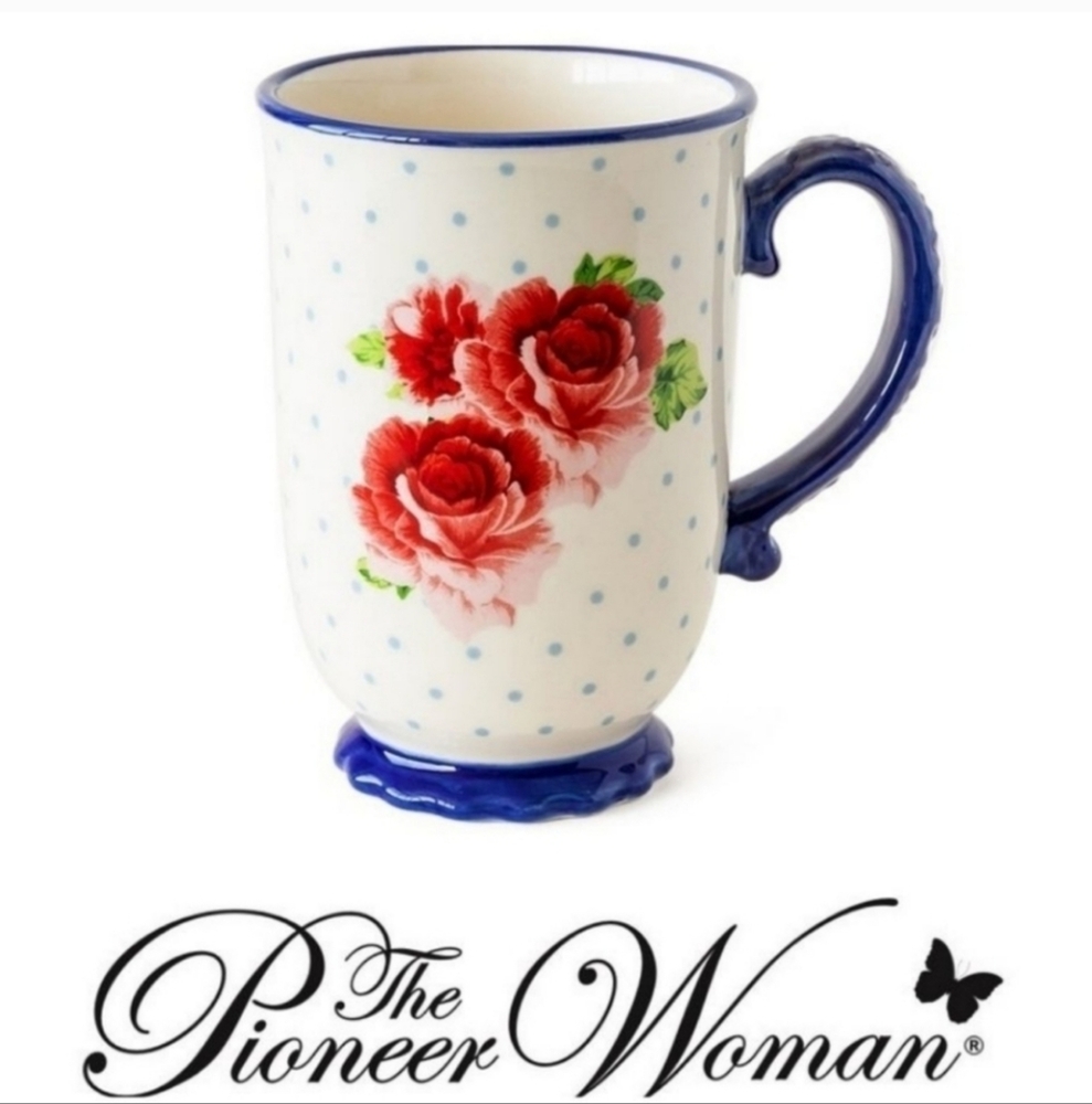 🎁 New Pioneer Woman Heritage Floral 18 Oz Mug